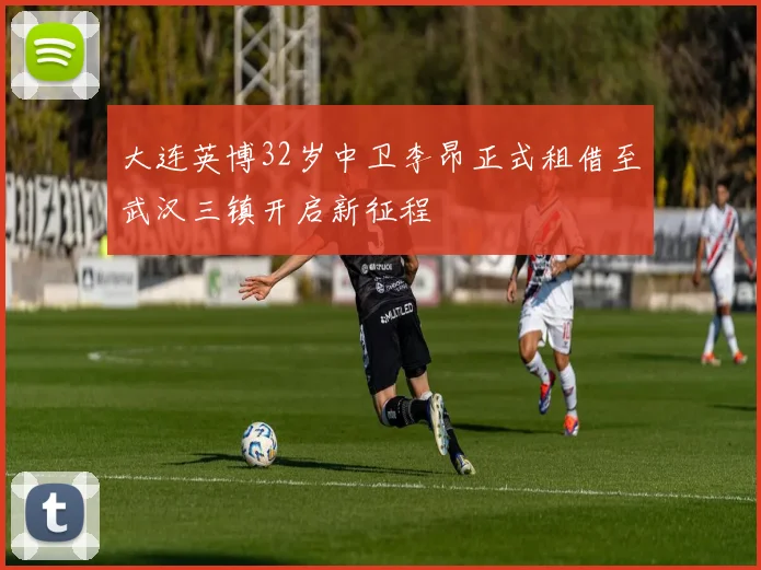 大连英博32岁中卫李昂正式租借至武汉三镇开启新征程